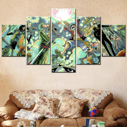 One Piece Canvas Wall Art - OP5116 - Monkey D. Luffy - Roronoa Zoro - Sanji - Straw Hat Crew