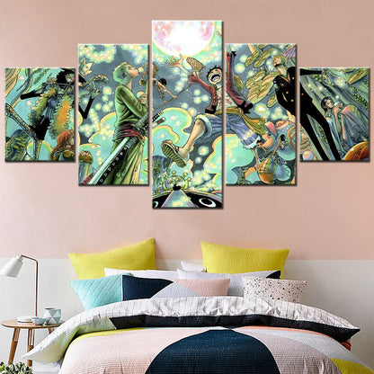 One Piece Canvas Wall Art - OP5116 - Monkey D. Luffy - Roronoa Zoro - Sanji - Straw Hat Crew