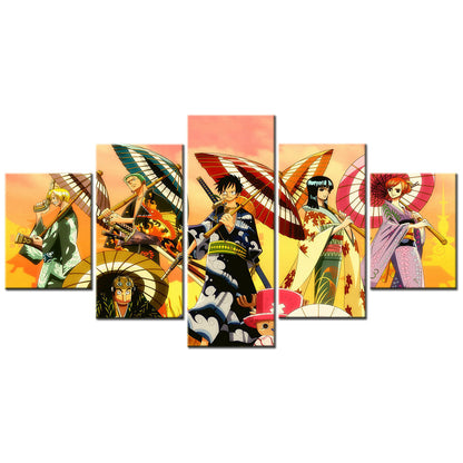 One Piece Canvas Wall Art - OP5118 - Monkey D. Luffy - Roronoa Zoro - Sanji - Straw Hat Crew