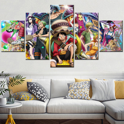 One Piece Canvas Wall Art - OP5119 - Monkey D. Luffy - Roronoa Zoro - Sanji - Straw Hat Crew