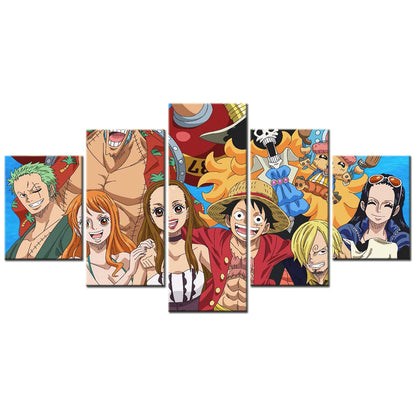 One Piece Canvas Wall Art - OP5120 - Monkey D. Luffy - Roronoa Zoro - Sanji - Straw Hat Crew