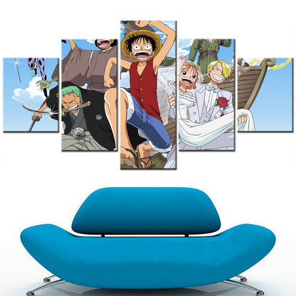 One Piece Monster Trio Canvas Wall Art - OP5123 - Monkey D. Luffy - Roronoa Zoro - Sanji