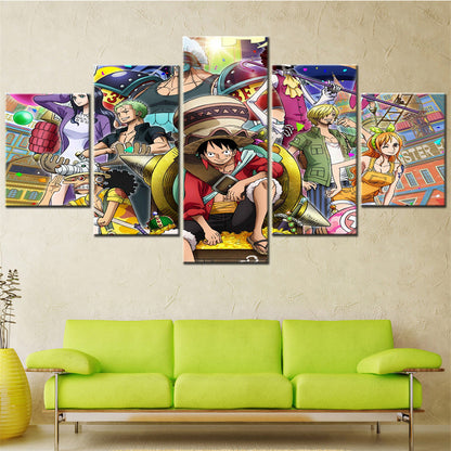 One Piece Canvas Wall Art - OP5126 - Monkey D. Luffy - Roronoa Zoro - Sanji - Straw Hat Crew