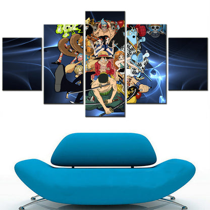 One Piece Canvas Wall Art - OP5127 - Monkey D. Luffy - Roronoa Zoro - Sanji - Straw Hat Crew