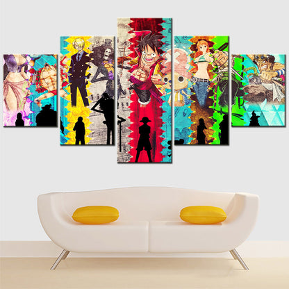 One Piece Canvas Wall Art - OP5140 - Monkey D. Luffy - Roronoa Zoro - Sanji - Straw Hat Crew