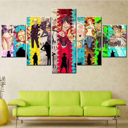One Piece Canvas Wall Art - OP5140 - Monkey D. Luffy - Roronoa Zoro - Sanji - Straw Hat Crew