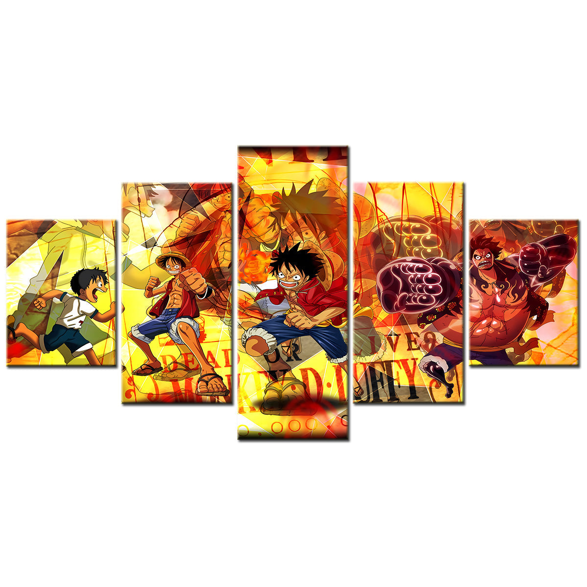 One Piece Canvas Wall Art - OP5145 - Gear Fourth Luffy Unleashed