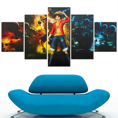 One Piece Canvas Wall Art - OP5150 - Monkey D. Luffy - Portgas D. Ace