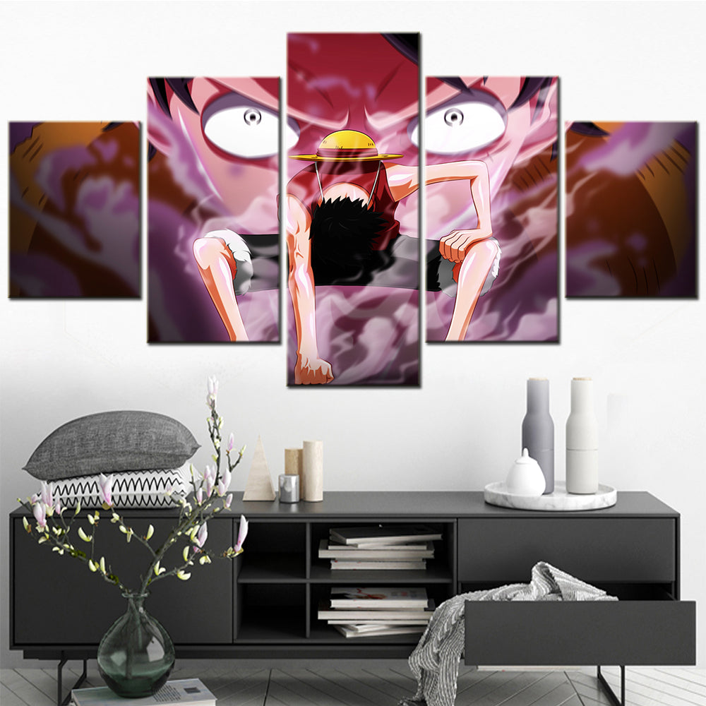 One Piece Canvas Wall Art - OP5155 - Gear Fourth Luffy Unleashed