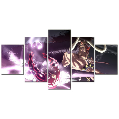 One Piece Canvas Wall Art - OP5157 - Gear Fourth Luffy Unleashed vs Kaido
