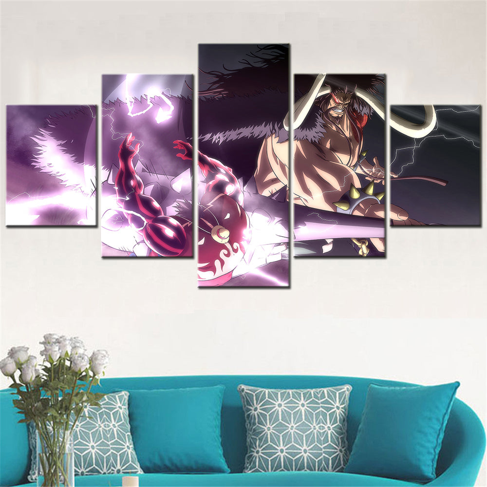 One Piece Canvas Wall Art - OP5157 - Gear Fourth Luffy Unleashed vs Kaido