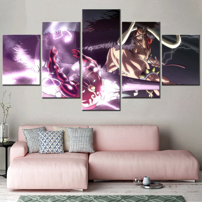 One Piece Canvas Wall Art - OP5157 - Gear Fourth Luffy Unleashed vs Kaido