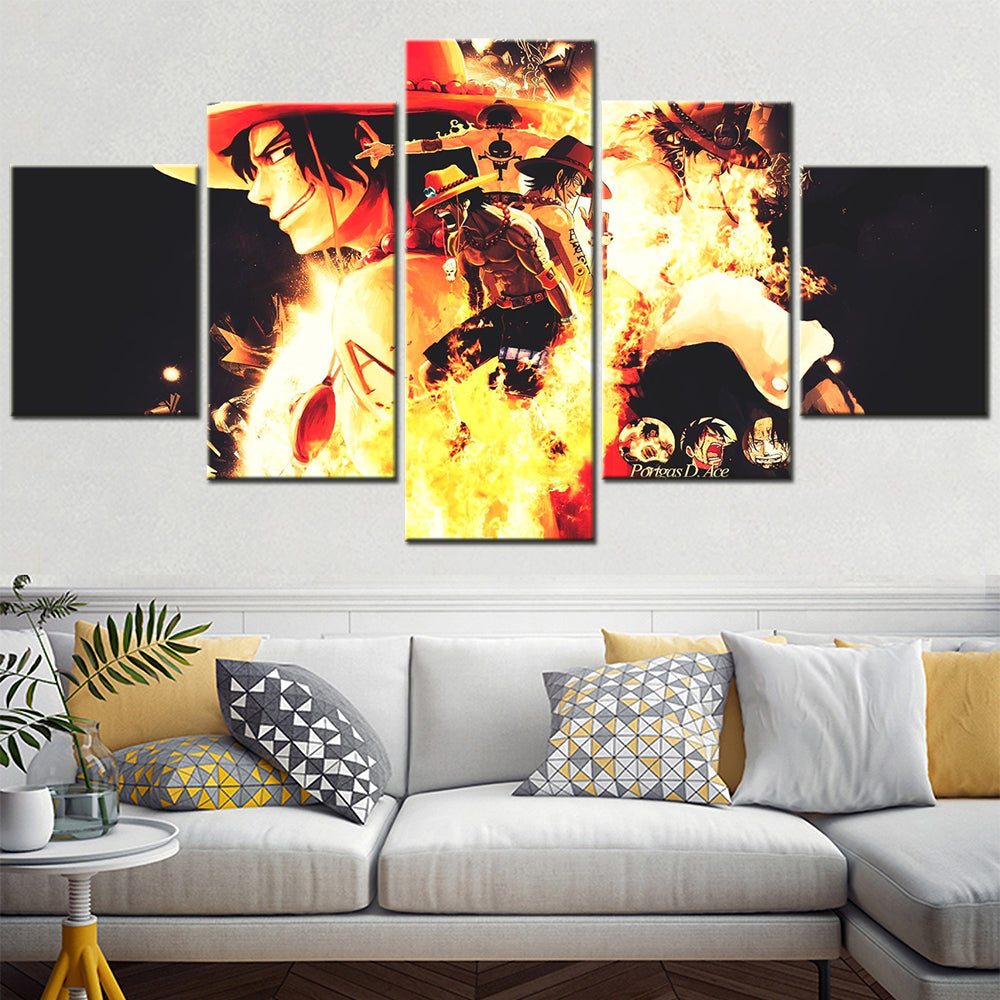 One Piece Canvas Wall Art - OP5158 - Fire Fist Ace
