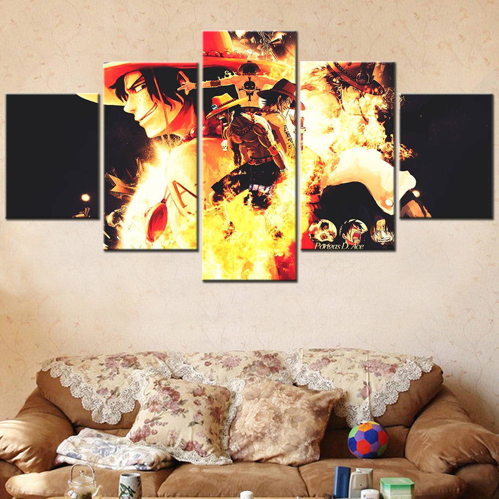 One Piece Canvas Wall Art - OP5158 - Fire Fist Ace