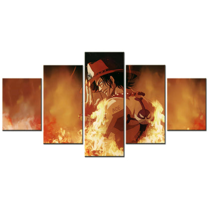 One Piece Canvas Wall Art - OP5159 - Fire Fist Ace