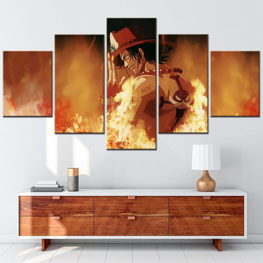 One Piece Canvas Wall Art - OP5159 - Fire Fist Ace
