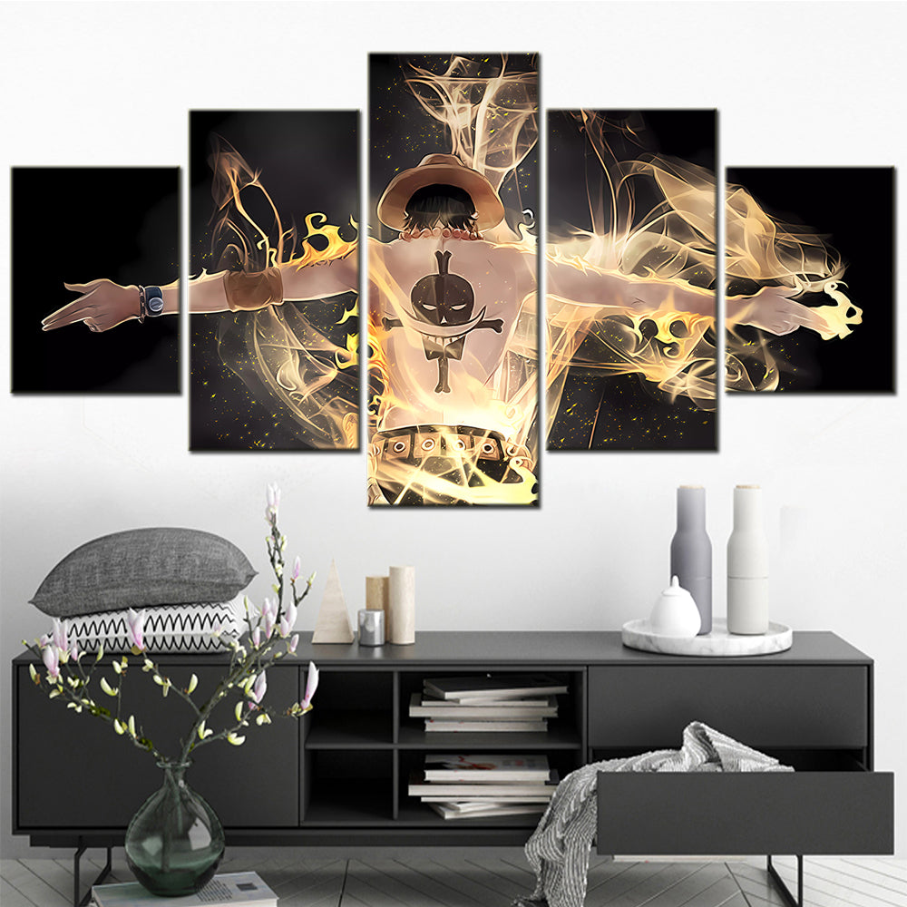 One Piece Canvas Wall Art - OP5161 - Fire Fist Ace