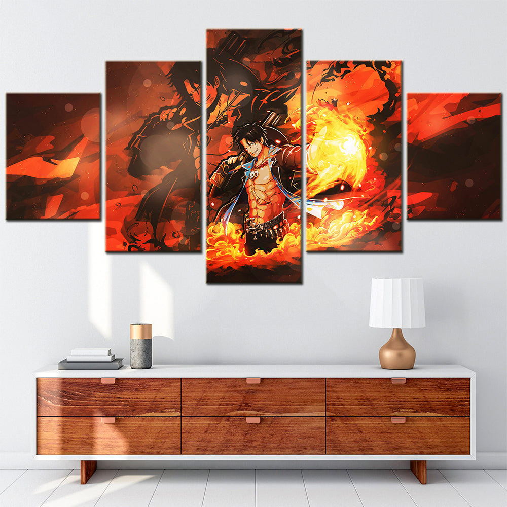 One Piece Canvas Wall Art - OP5162 - Fire Fist Ace