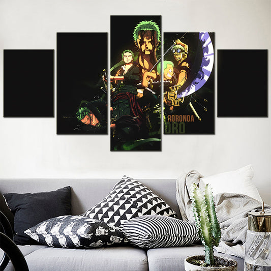 One Piece Canvas Wall Art - OP5170 - Roronoa Zoro Three Sword Style