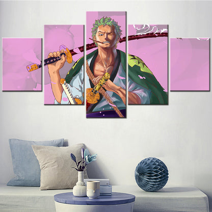 One Piece Canvas Wall Art - OP5171 - Roronoa Zoro Three Sword Style