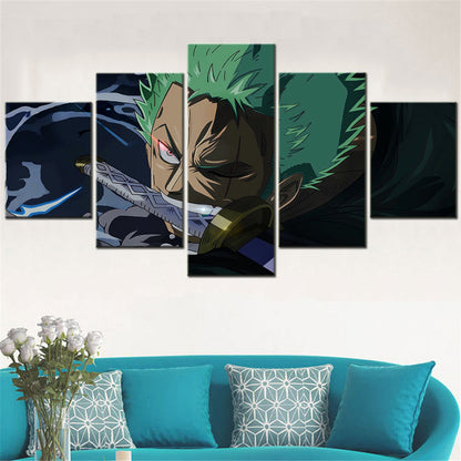 One Piece Canvas Wall Art - OP5173 - Roronoa Zoro Three Sword Style