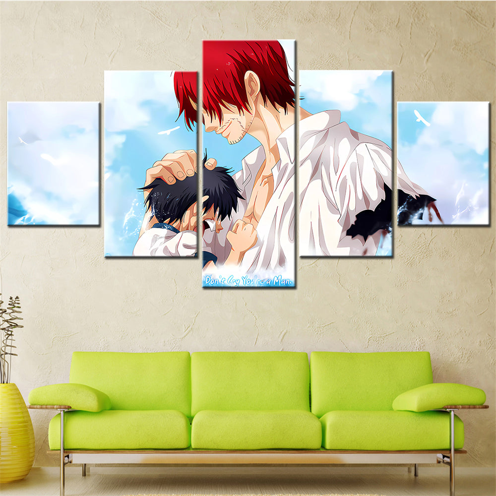 One Piece Canvas Wall Art - OP5176 - Shanks - Don't Cry You Are Man