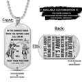 One Piece Dog Tag - Call On Me Brother - It's About Being Better Than You Were The Day Before - Monkey D. Luffy - Roronoa Zoro - One Piece Necklace - Engrave Dog Tag