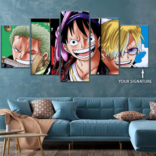 One Piece Wall Art - OP5029 - Monkey D. Luffy - Roronoa Zoro - Sanji - One Piece Poster - One Piece Canvas