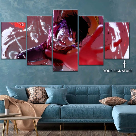One Piece Wall Art - OP5037 - Monkey D. Luffy's Fierce Reach- One Piece Poster - One Piece Canvas