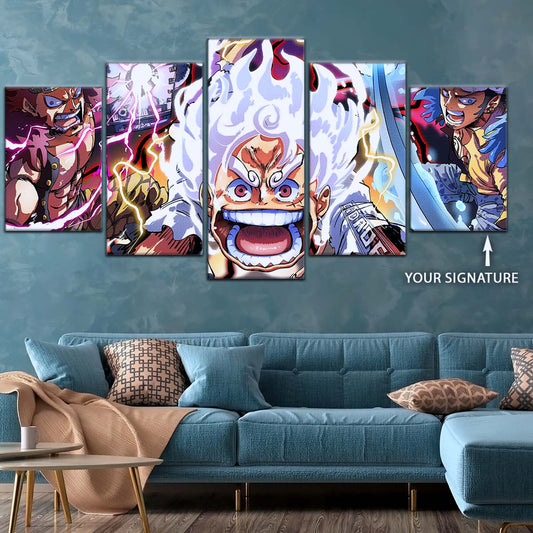 One Piece Wall Art - OP5058 -  Eustass Kid - Monkey D. Luffy Gear 5 -Trafalgar Law - One Piece Poster - One Piece Canvas