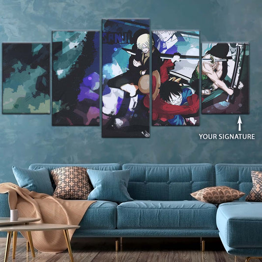 One Piece Wall Art - OP5074 - Monkey D. Luffy - Roronoa Zoro - Sanji - One Piece Poster - One Piece Canvas