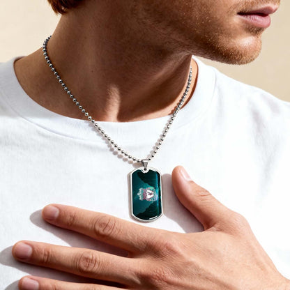 Soccer Dog Tag Necklace - SCD006 - You Never Walk Alone - Liverpool FC - Football Club - Military Ball Chain