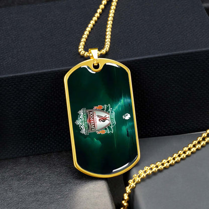 Soccer Dog Tag Necklace - SCD008 - You Never Walk Alone - Liverpool FC - Football Club - Military Ball Chain