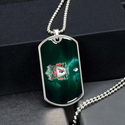 Soccer Dog Tag Necklace - SCD008 - You Never Walk Alone - Liverpool FC - Football Club - Military Ball Chain