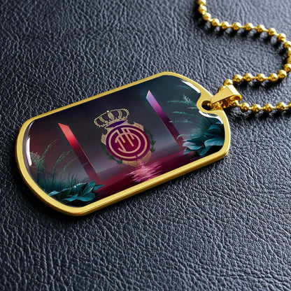 Soccer Dog Tag Necklace - SCD031 - RCD Mallorca - Military Ball Chain