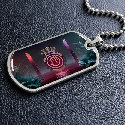 Soccer Dog Tag Necklace - SCD031 - RCD Mallorca - Military Ball Chain