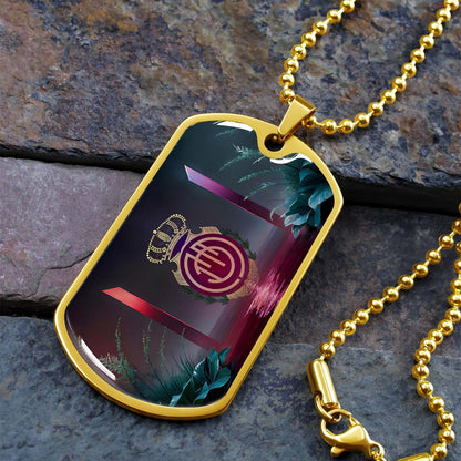Soccer Dog Tag Necklace - SCD031 - RCD Mallorca - Military Ball Chain