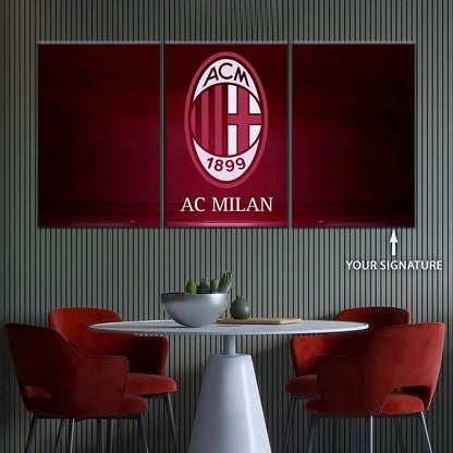 Soccer Wall Art - FB5029 - AC Milan - Soccer Poster - Soccer Canvas