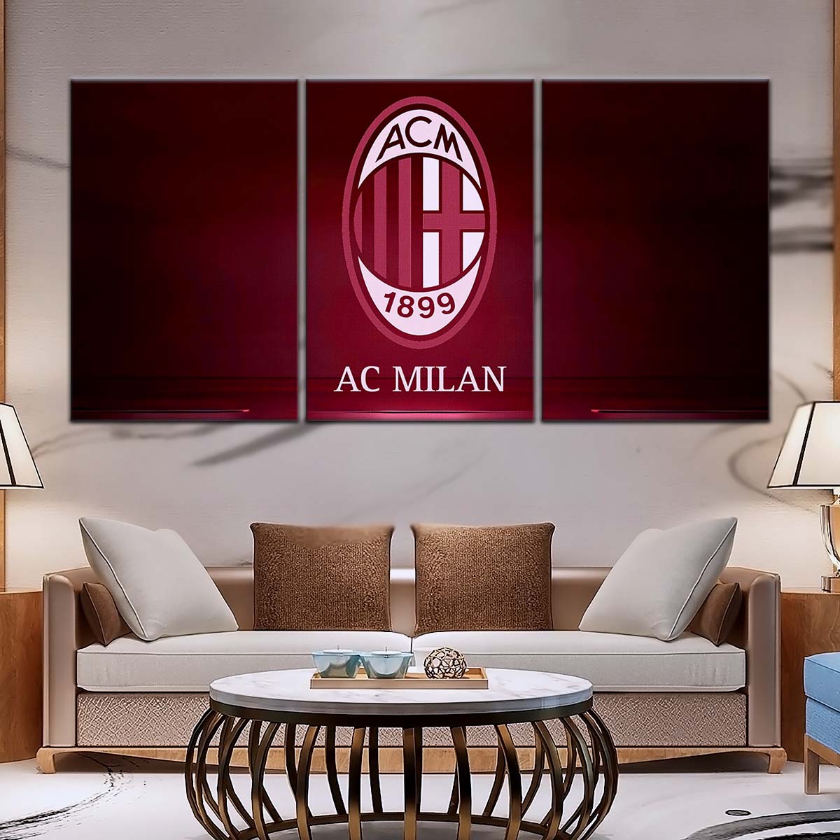 Soccer Wall Art - FB5029 - AC Milan - Soccer Poster - Soccer Canvas