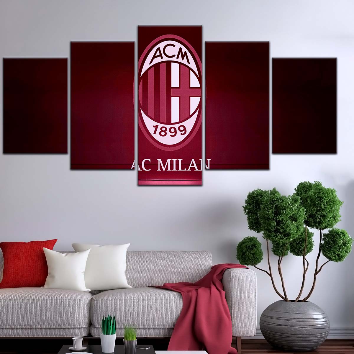 Soccer Wall Art - FB5029 - AC Milan - Soccer Poster - Soccer Canvas