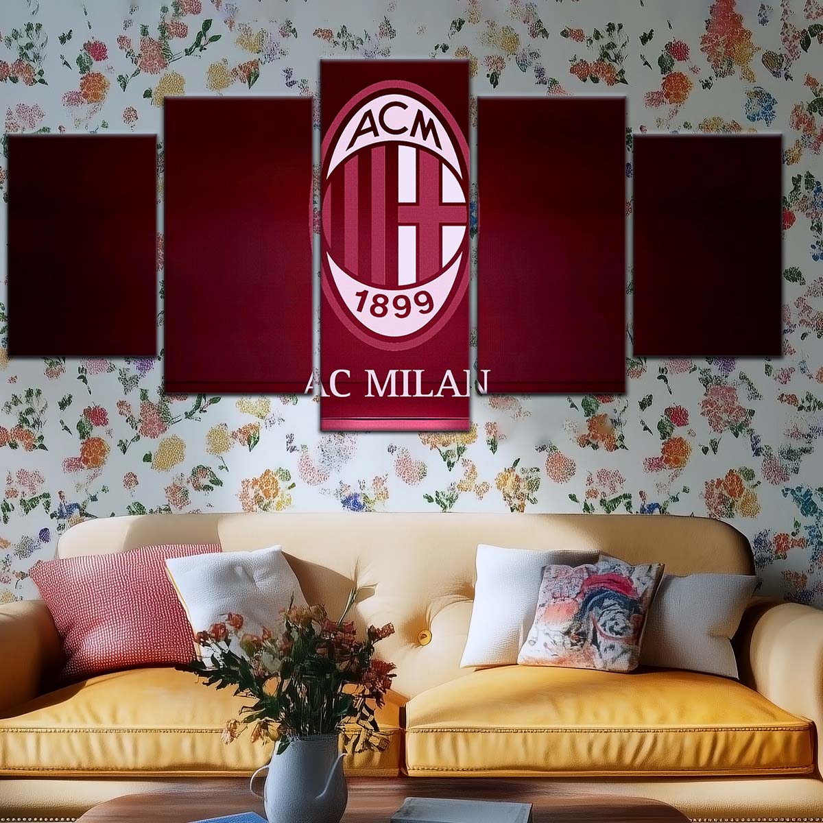 Soccer Wall Art - FB5029 - AC Milan - Soccer Poster - Soccer Canvas