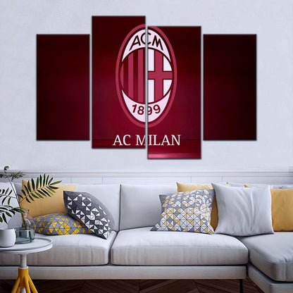 Soccer Wall Art - FB5029 - AC Milan - Soccer Poster - Soccer Canvas