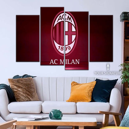 Soccer Wall Art - FB5029 - AC Milan - Soccer Poster - Soccer Canvas