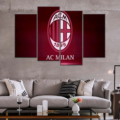 Soccer Wall Art - FB5029 - AC Milan - Soccer Poster - Soccer Canvas