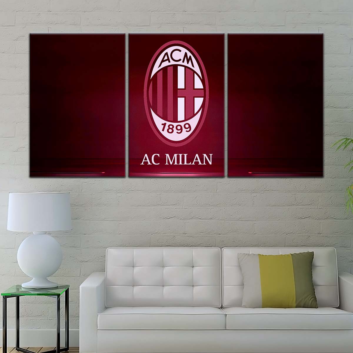 Soccer Wall Art - FB5029 - AC Milan - Soccer Poster - Soccer Canvas