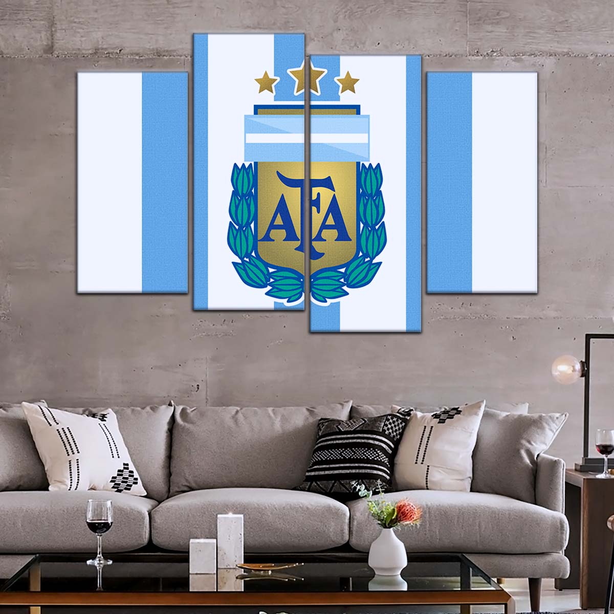 Soccer Canvas Wall Art - FB5037 - Argentina FC