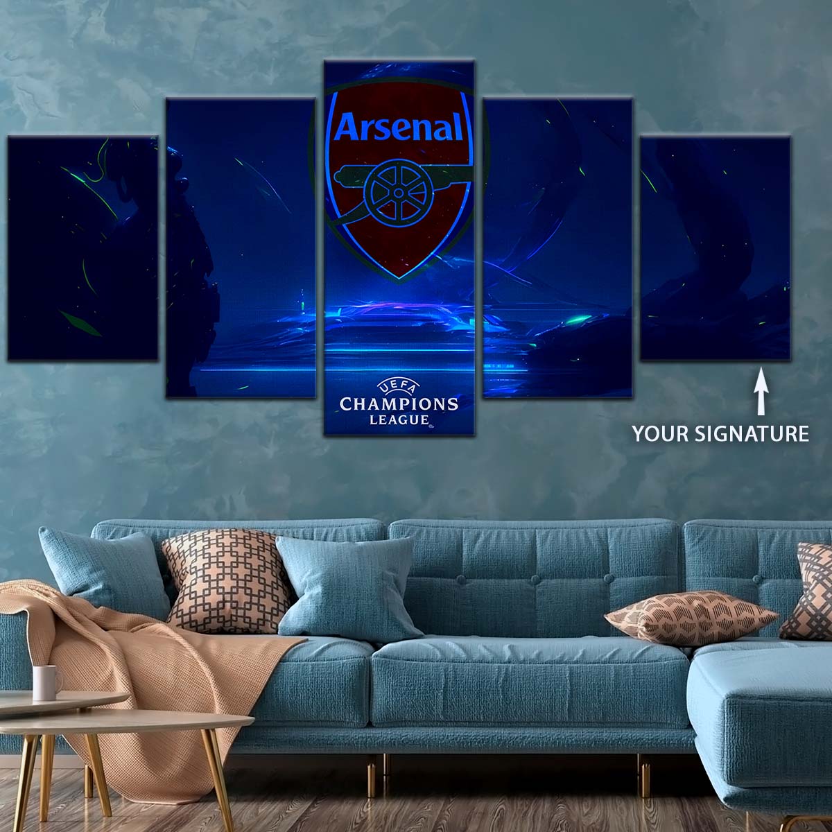 Soccer Wall Art - FB5046 - Champions League Arsenal FC - Soccer Poster - Soccer Canvas