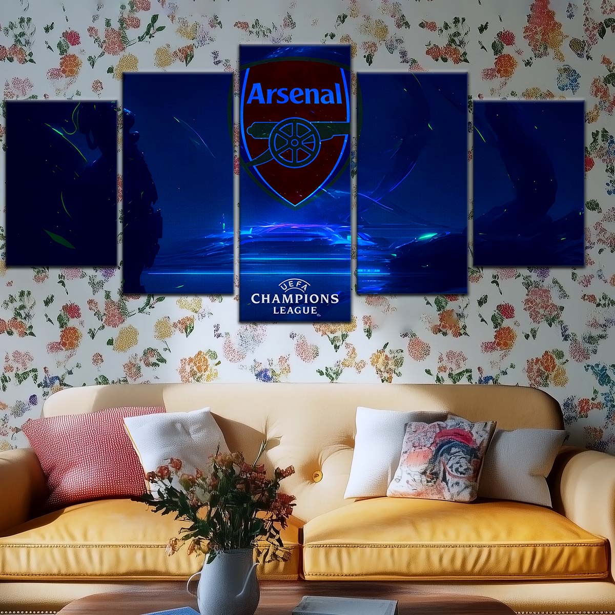 Soccer Wall Art - FB5046 - Champions League Arsenal FC - Soccer Poster - Soccer Canvas