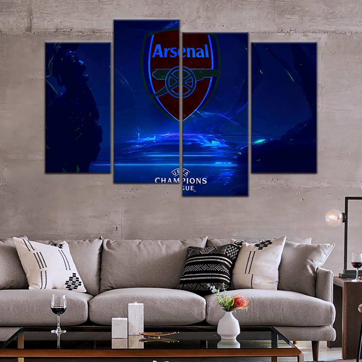 Soccer Wall Art - FB5046 - Champions League Arsenal FC - Soccer Poster - Soccer Canvas