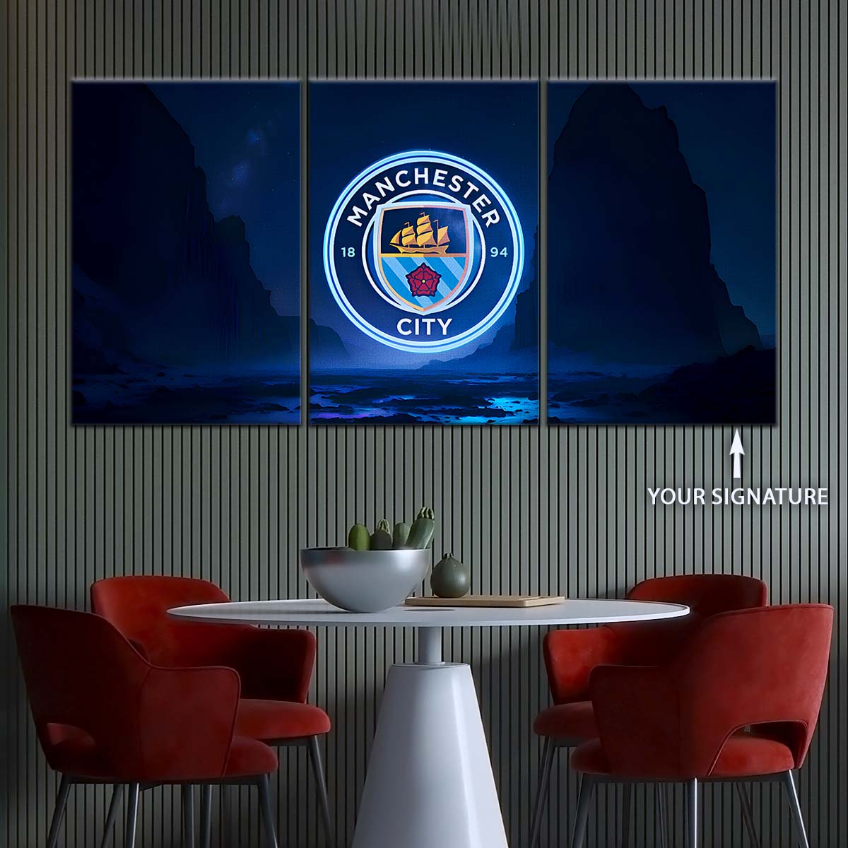 Soccer Wall Art - FB5047 - Manchester City - Soccer Poster - Soccer Canvas